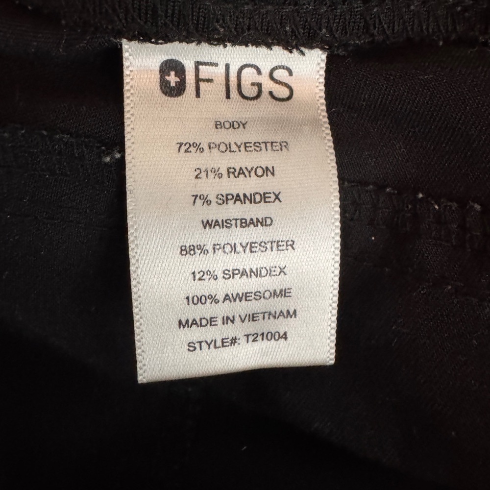 Figs Black Joggers Size Small - Picture 8 of 8